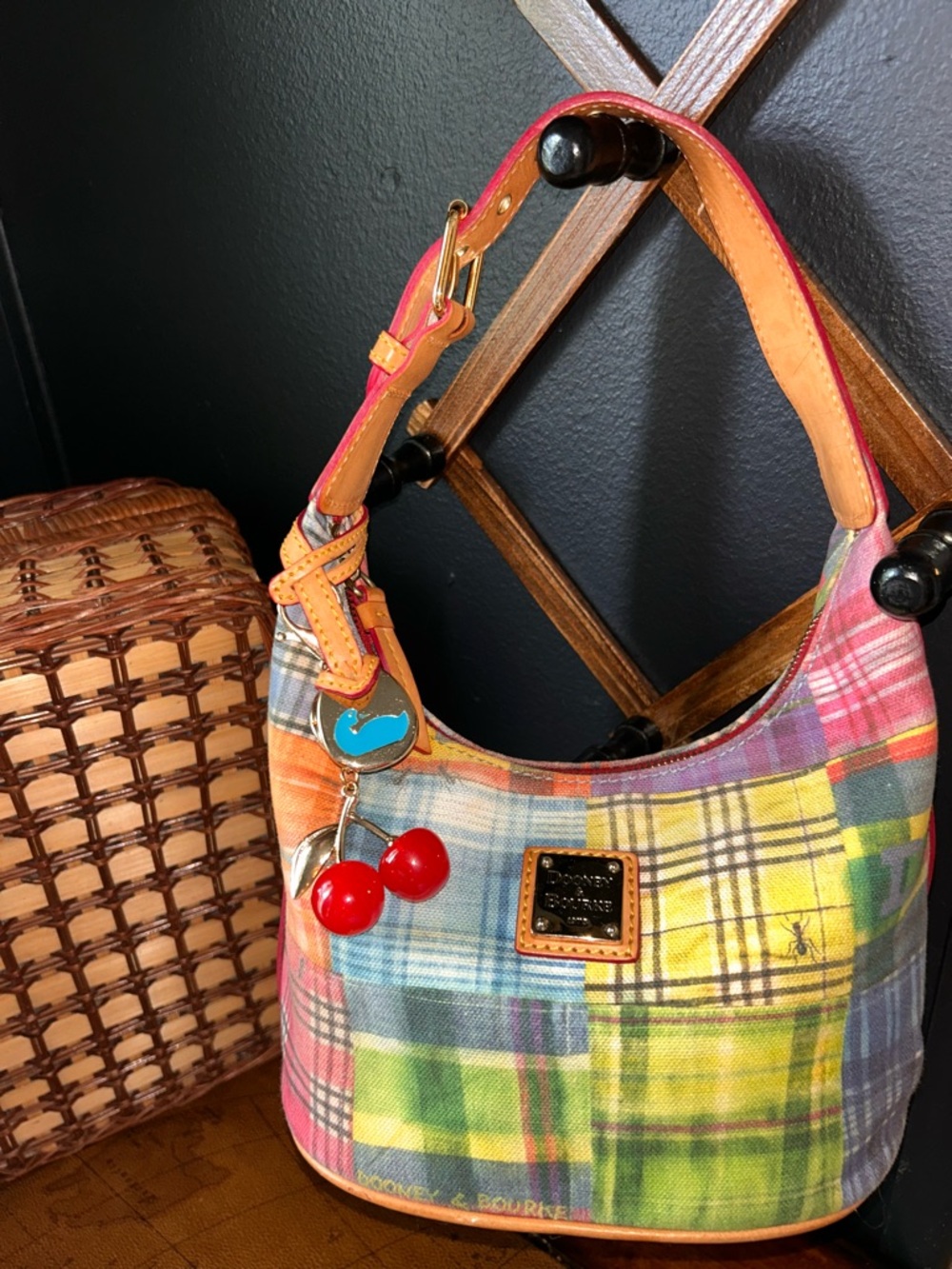 Y2K Dooney & Bourke "Ants At The Picnic" Print Bag